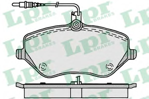 05P1202 LPR Колодки тормозные