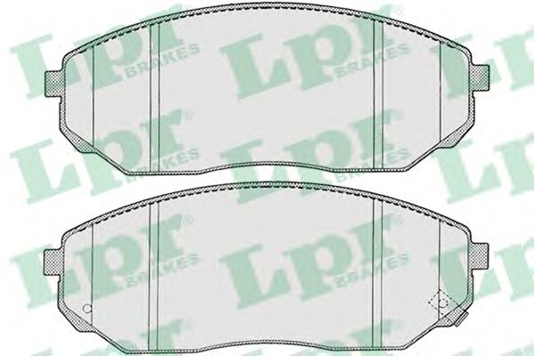 05P1207 LPR колодки торм пер с дат sorento 02- (gdb3343)