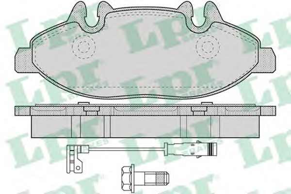 05P1228 LPR колодки тормозные перед. с дат. mb vitoviano(w639) 03