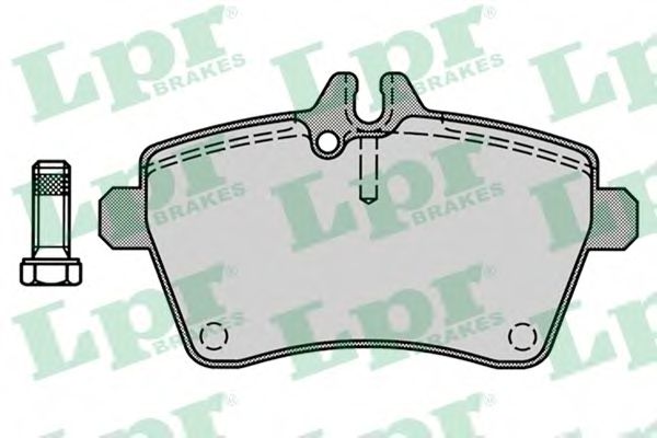05P1242 LPR Колодки тормозные передние