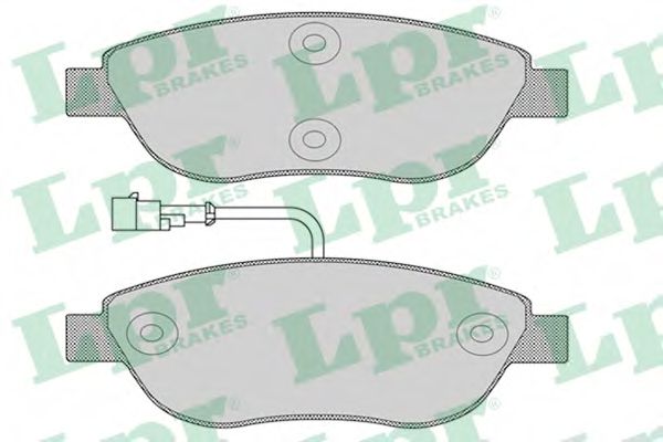 05P1268 LPR Колодки тормозные FIAT 5 8-BRAVO 7-IDEA 4-PANDA 7-STILO 1- передние