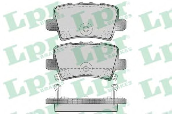 05P1273 LPR колодки тормозные задние honda civic 06- hb