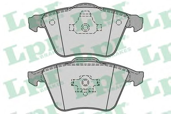 05P1277 LPR тормозные колодки диск. volvo s40v50 ii 1,61,6d1,82,02,0d2,42,4d5t5 04-