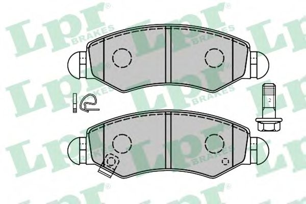 05P1280 LPR Колодки тормозные