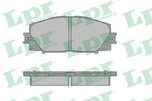 05P1333 LPR колодки тормозные передние toyota yaris -05