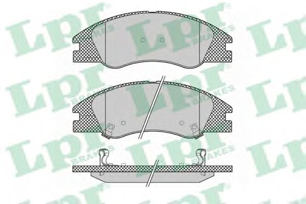 05P1349 LPR колодки тормозные передние kia cerato 04-