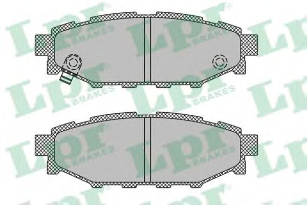 05P1408 LPR колодки тормозные задние subaru legacy 03-impreza 08- outback 03-
