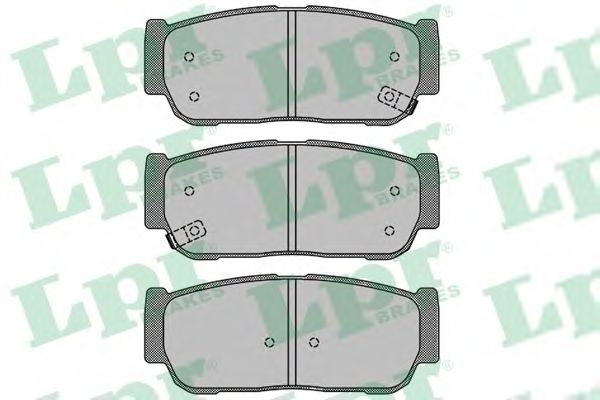 05P1504 LPR Комплект тормозных колодок, дисковый тормоз