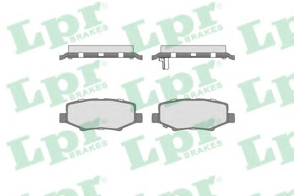 05P1555 LPR ДИСКОВЫЕ ТОРМОЗНЫЕ КОЛОДКИ, КОМПЛЕКТ
