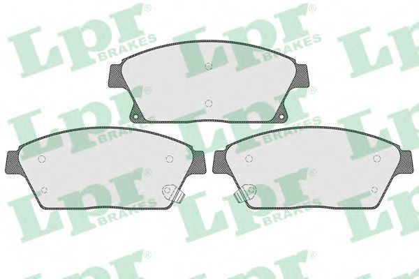 05P1562 LPR Колодки тормозные передние