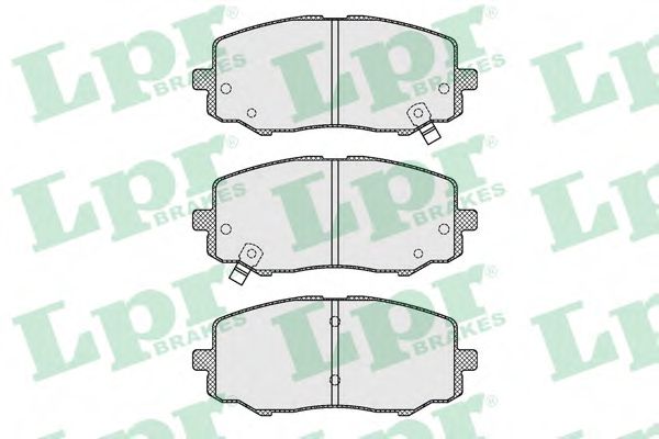 05P1633 LPR колодки тормозные hyundai i20 1.2 08- передние