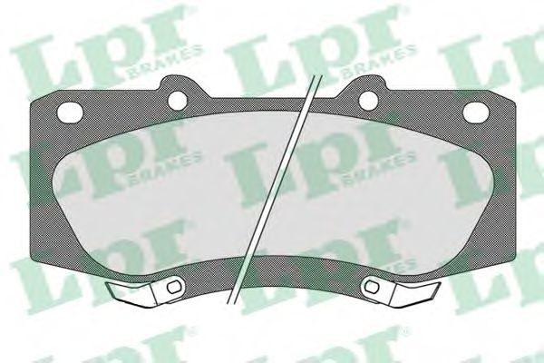 05P1682 LPR колодки тормозные toyota hilux 05- передние