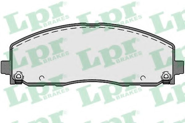 05P1759 LPR колодки тормозные chrysler grand voyagerdodge caravan 12- передние