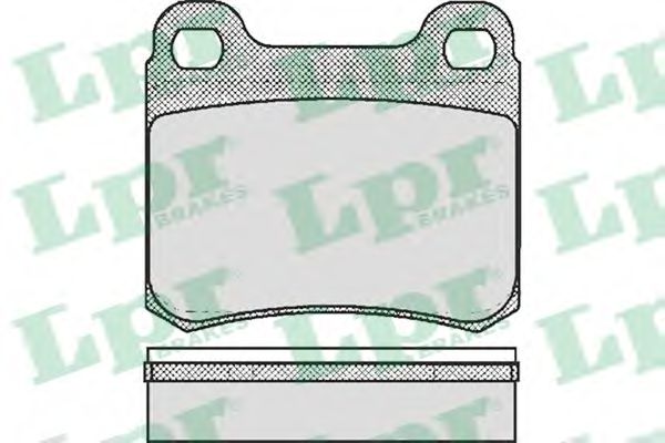 05P181 LPR Колодки тормозные MERCEDES W22W124W21 задние