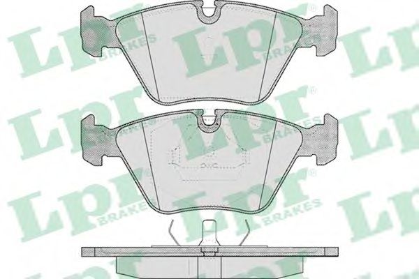 05P296 LPR Колодки тормозные передние