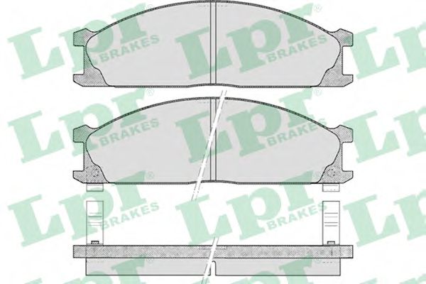 05P378 LPR Колодки тормозные NISSAN TERRANO 87-98PICK UP 98- передние
