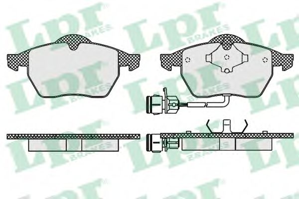 05P453 LPR Колодки диск. 100, 200, a3, a6, passat (v) 80- 4a0698151