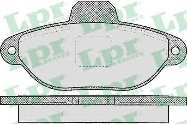 05P464 LPR Колодки тормозные FIAT PUNTOPANDA 94- передние