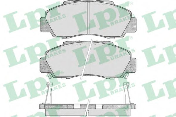05P472 LPR колодки тормозные дисковые передние honda accord mk ivvvi (ce, cf) 199602 - 199810 с абсcrv i(rd) 1095-0202