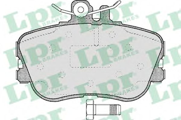 05P492 LPR Колодки тормозные передние