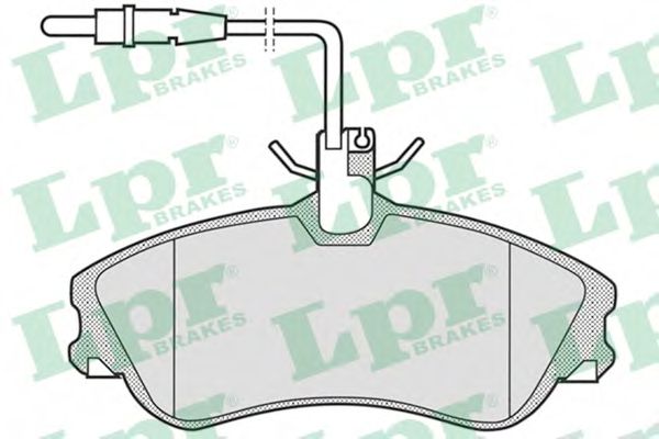 05P683 LPR Колодки тормозные CITROEN BERLINGOPEUGEOT PARTNER 96- передние