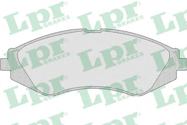05P710 LPR Колодки тормозные DAEWOO NUBIRA >99CHEVROLET REZZO 1.61.82. >7 передние
