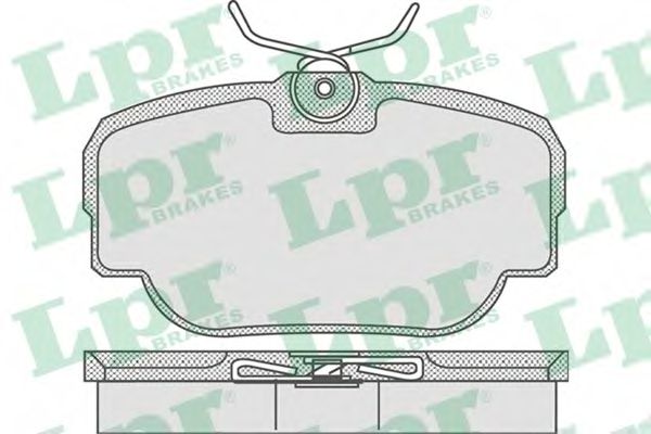 05P739 LPR Колодки тормозные LAND ROVER DISCOVERY 98-4RANGE ROVER 88-2 задние