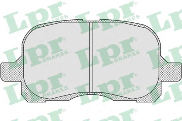 05P768 LPR колодки тормозные дисковые передние toyota corolla (_e11_) 0497 - 0102