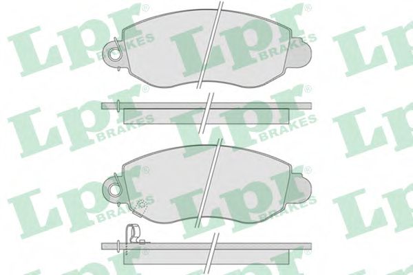 05P775 LPR колодки диск. перед. ford transit 2,32,4ditde  00-