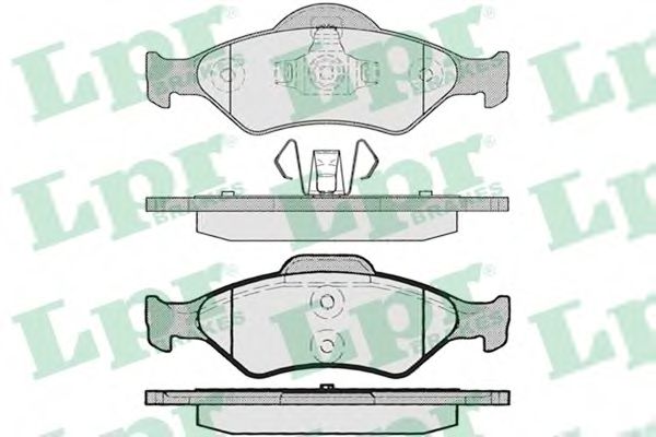 05P795 LPR колодки торм зад ford kafiesta
