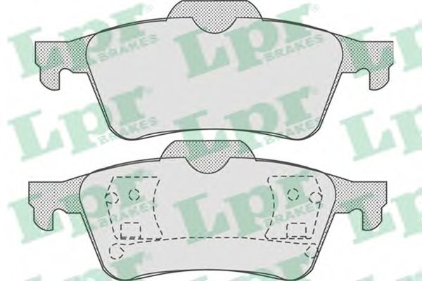 05P815 LPR колодки торм. зад.laguna iiprimera p12vectra cvolvo s40 1.4-2.2l 02<