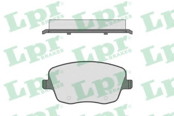 05P817 LPR колодки торм.пер. Fabia 2.0L 00-/Roomster 06-