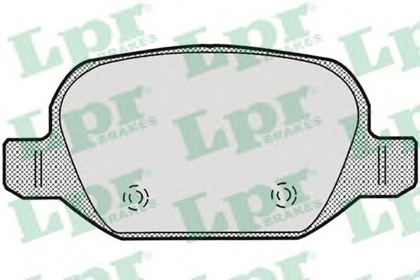 05P871 LPR Колодки тормозные дисковые, комплект