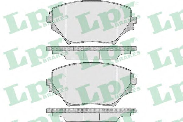 05P958 LPR колодки тормозные передние toyota rav4 ii 1,8 16v 0800-  123x60,3x17mm