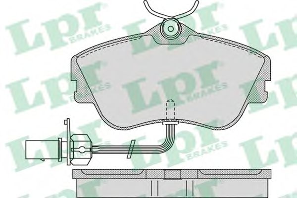05P977 LPR Колодки тормозные