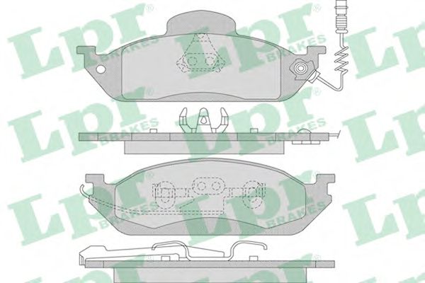 05P983 LPR Колодки тормозные