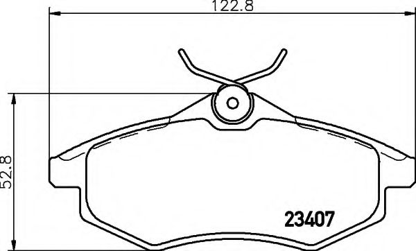 8DB355010161 BEHR-HELLA колодки тормозные дисковые, комплект