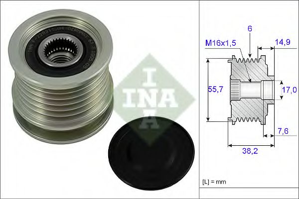 535001310 INA шкив генератора