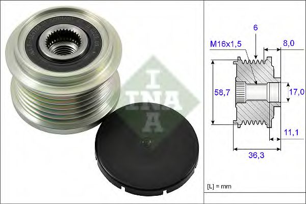 535016010 INA Шкив генератора