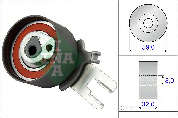 531085910 INA ролик приводного ремня volvo s60 2.4td 01>
