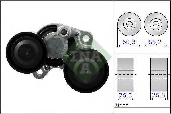 534048210 INA Натяжитель ремня поликлинового BMW 534048210 INA