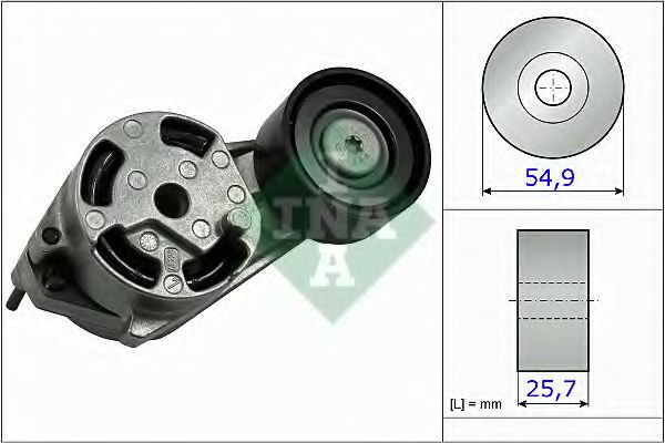 534051610 INA Натяжитель ремня приводного bmw f20 1.61.8