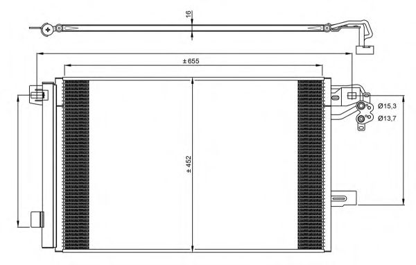 350064 NRF Конденсатор, кондиционер