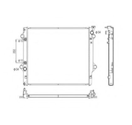 53568 NRF Радиатор TOYOTA LAND CRUISER (J12_) 4.0 (GRJ12) BJ 200301-0