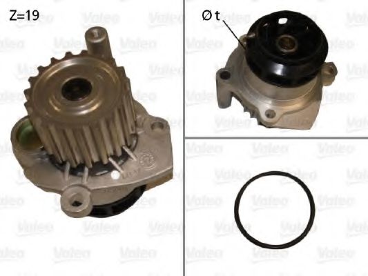 506700 VALEO Насос водяной Audi A2VW GolfFord Galaxy 1,4-1,9TDi 99-