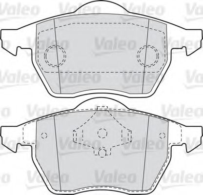 598486 VALEO колодки тормозные