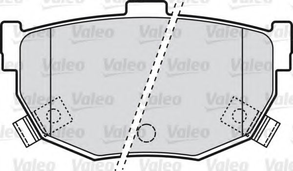 598817 VALEO комплект тормозных колодок