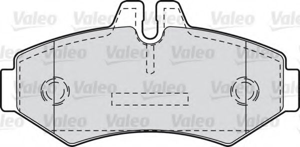 598300 VALEO Комплект тормозных колодок