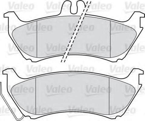 598443 VALEO колодки тормозные