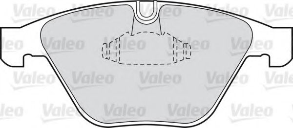 598410 VALEO колодки тормозные
